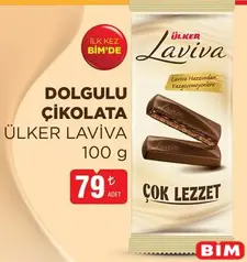 ÜLKER LAVİVA DOLGULU ÇİKOLATA 100 G fiyat ve kampanya bilgisi